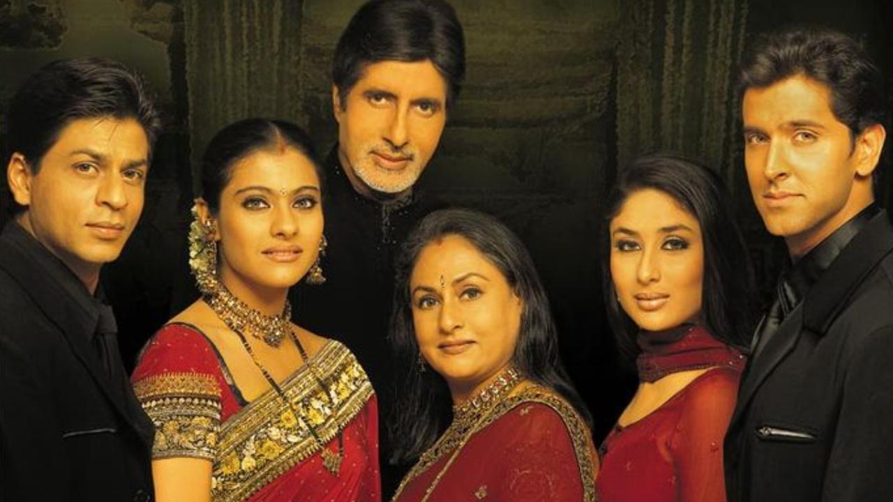 Kabhi Khushi Kabhie Gham
The story revolves around a wealthy family led by Yashvardhan Raichand. His son, Rahul falls in love with a girl named Anjali (played by Kajol), who comes from a middle-class background. However, due to societal and family pressures, Rahul was asked to marry another woman named Naina. Rahul goes against his family and chose love over everything